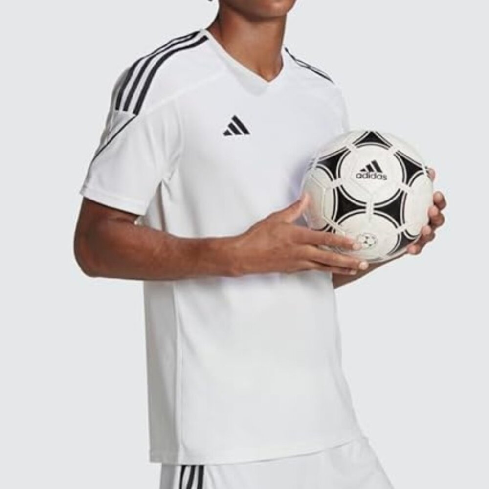 Adidas Aeroready Athletic White and Black‎ Sports Jersey Small